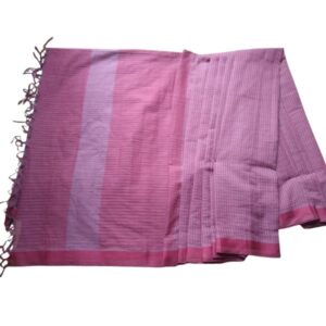 Premium Red Handloom Cotton Saree with Tassels - এক্সক্লুসিভ লাল সুতি শাড়ি (Handloom Collection)