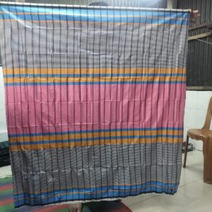 Exclusive Multi-Color Striped Luxury Lungi - গর্জিয়াস মাল্টি-কালার লাক্সারি লুঙ্গি (Pink & Blue Mix)
